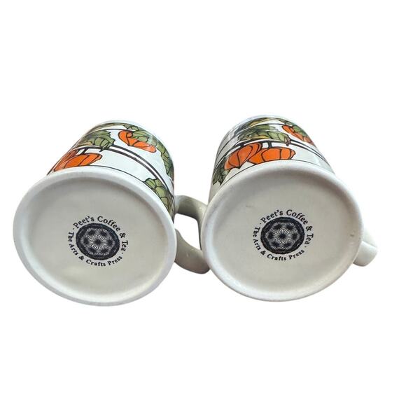 Vintage Yoshiko Yamamoto × Peet’s Coffee & Tea Mug Set (2) Japanese Lantern - Picture 5 of 6